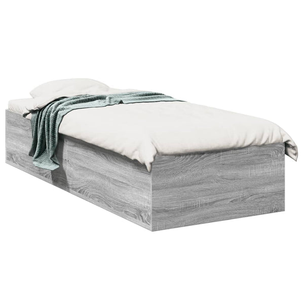 Graues Bettgestell Hegedus 100x200cm