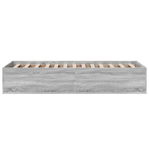 Graues Bettgestell Hegedus 100x200cm