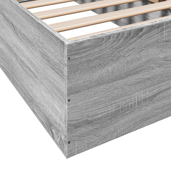 Graues Bettgestell Hegedus 100x200cm