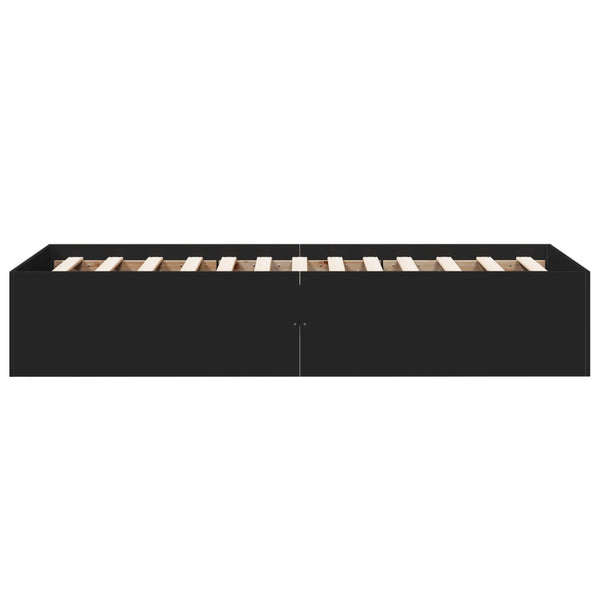 Hegedus Bettrahmen schwarz 90x190cm (Holz)
