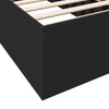 Hegedus Bettrahmen schwarz 90x190cm (Holz)