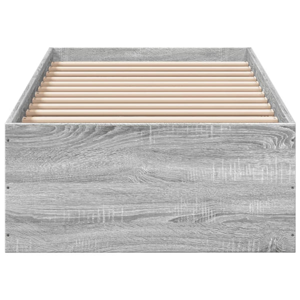 Hegedus Bettgestell grau 90x190cm (Holz)