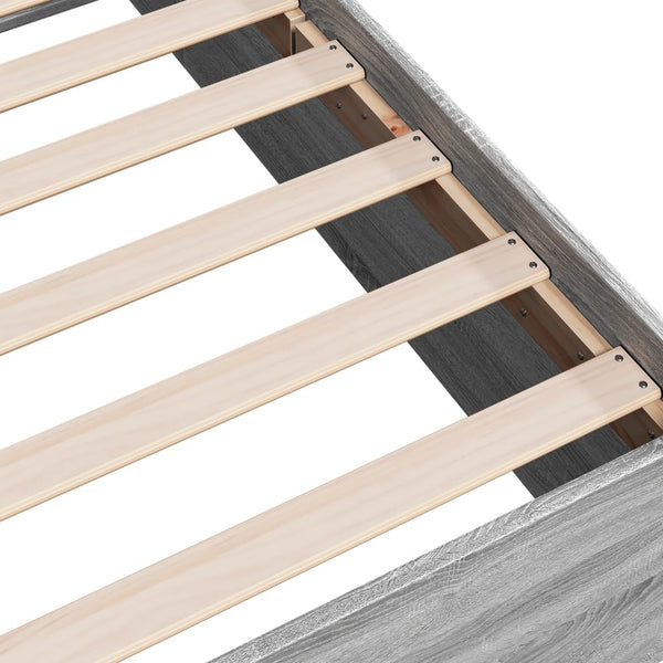 Hegedus Bettgestell grau 90x190cm (Holz)