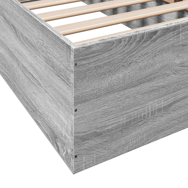 Hegedus Bettgestell grau 90x190cm (Holz)
