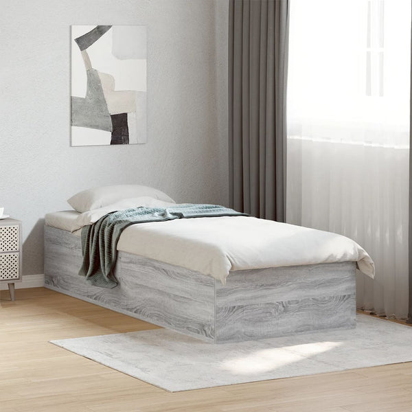 Hegedus Bettgestell grau 90x190cm (Holz)