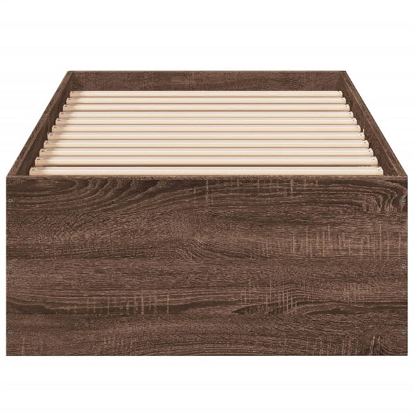 Hegedus brauner Bettrahmen 90x190cm (Holz)