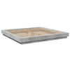 Betongraues Bettgestell mit LED-Beleuchtung Dmitru 180x200cm (Holz)