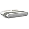 Graues Bettgestell Dmitru 180x200cm (mit LED-Beleuchtung, Sonoma, Holz)