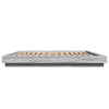 Graues Bettgestell Dmitru 180x200cm (mit LED-Beleuchtung, Sonoma, Holz)