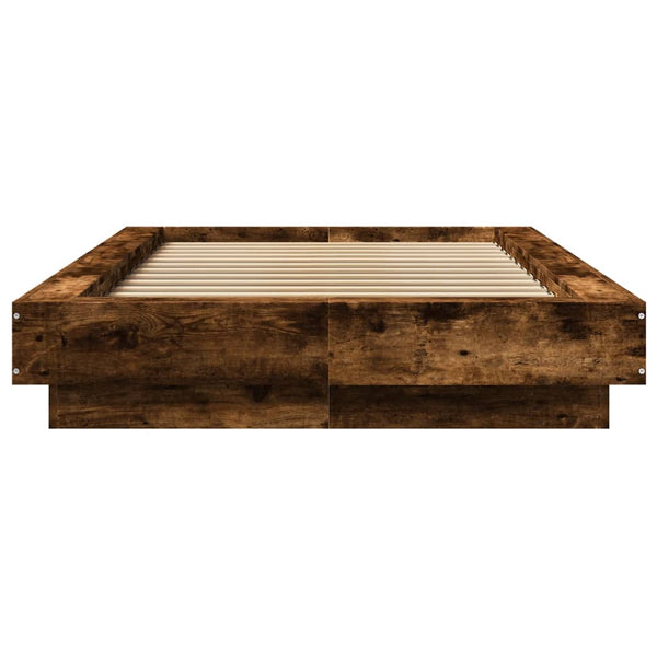 Bettgestell Savutammi Dmitru 100x200cm (mit LED-Beleuchtung, Holz)