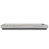 Graues Bettgestell mit LED-Beleuchtung Dmitru 90x200cm (Holz)