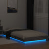 Graues Bettgestell mit LED-Beleuchtung Dmitru 75x190cm (Holz)