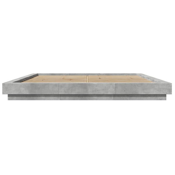 Bettrahmen Elmer 180x200cm, betongrau (Holz)