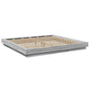 Graues Bettgestell Elmer 180x200cm (Holz)