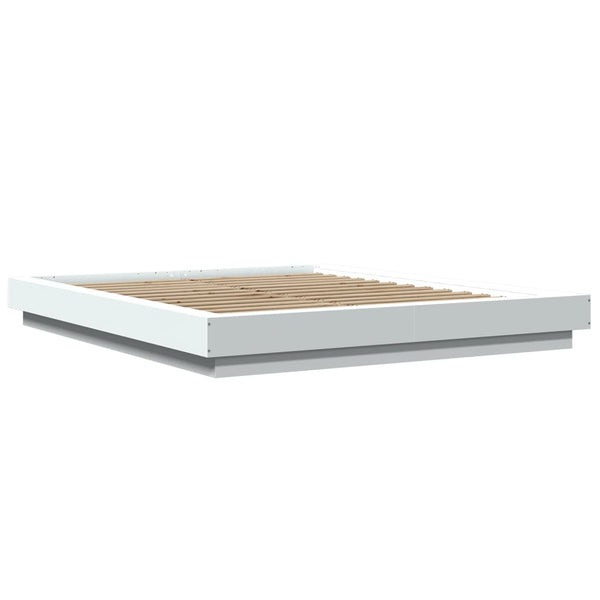 Weißes Bettgestell Elmer 160x200cm (Holz)