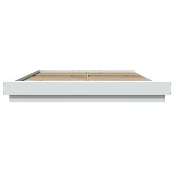 Weißes Bettgestell Elmer 160x200cm (Holz)