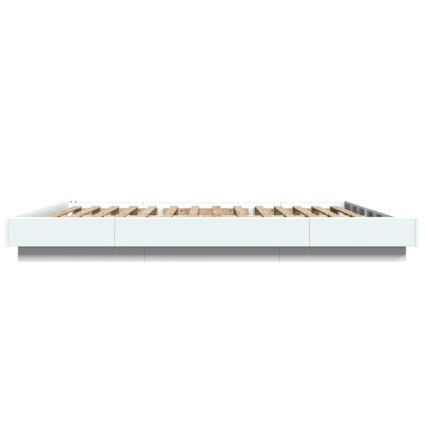 Weißes Bettgestell Elmer 160x200cm (Holz)