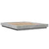 Betongraues Bettgestell Elmer 160x200cm (Holz)