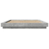 Betongraues Bettgestell Elmer 160x200cm (Holz)