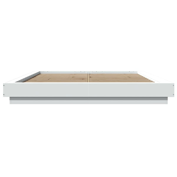 Weißes Bettgestell Elmer 150x200cm (Holz)