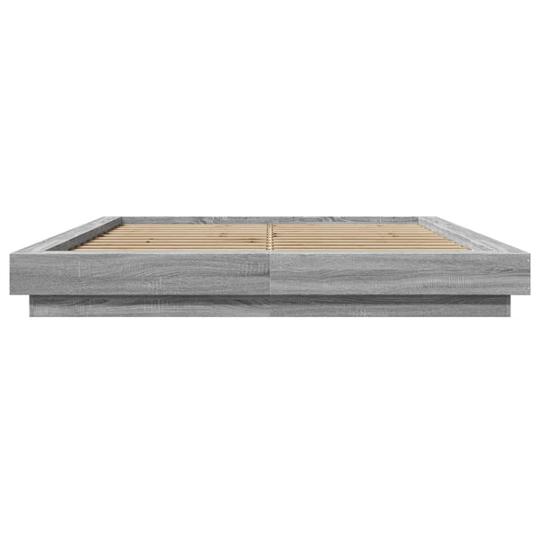 Graues Bettgestell Elmer 150x200cm (Holz)