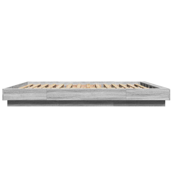 Graues Bettgestell Elmer 150x200cm (Holz)