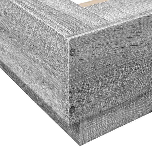 Graues Bettgestell Elmer 150x200cm (Holz)