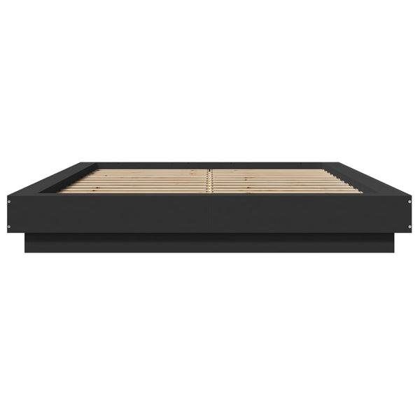 Schwarzer Bettrahmen Elmer 120x200cm (Holz)
