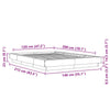 Schwarzer Bettrahmen Elmer 120x200cm (Holz)