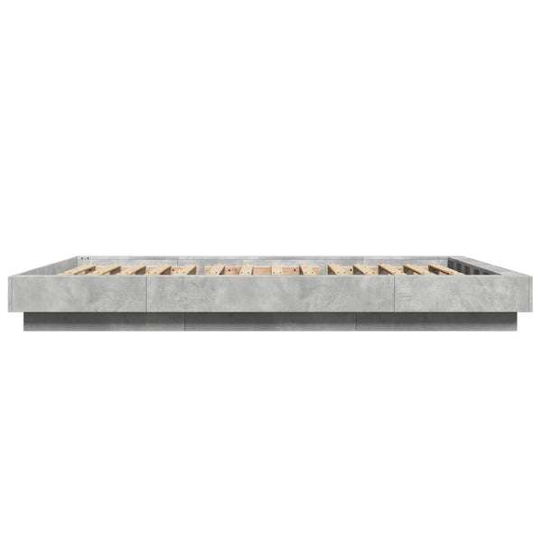 Bettrahmen Elmer 120x200cm betongrau (Holz)