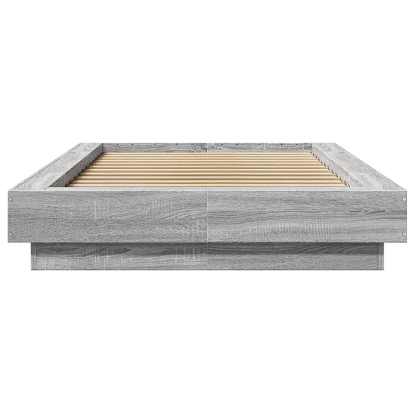 Bettgestell Elmer 100x200cm, Grau (Holz)
