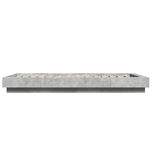 Bettrahmen Elmer 90x200cm Betongrau (Holz)