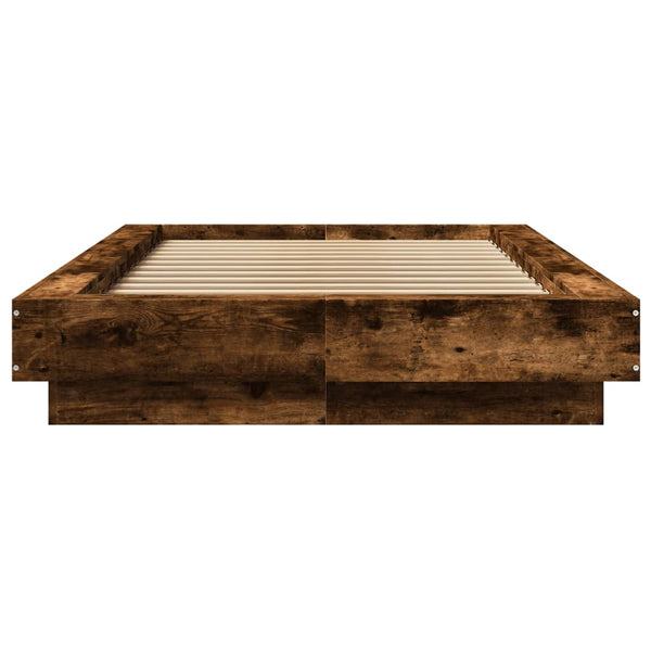 Bettrahmen Elmer aus Rauch-Eiche 90x200cm (Holz)