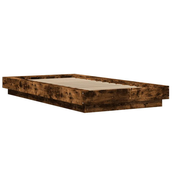 Bettrahmen Elmer aus Rauch-Eiche 90x200cm (Holz)