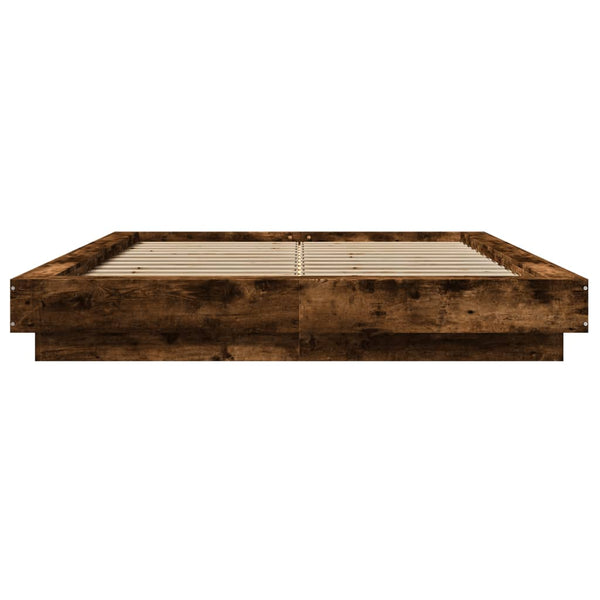 Räuchereiche Bettgestell Elmer 140x190cm (Holz)