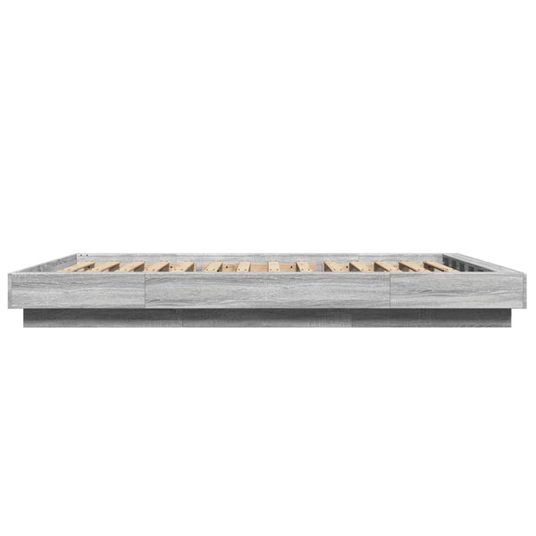 Bettgestell Elmer 140x190cm grau (Holz)