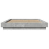 Betongrauer Bettrahmen Elmer 135x190cm (Holz)