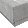 Betongrauer Bettrahmen Elmer 135x190cm (Holz)