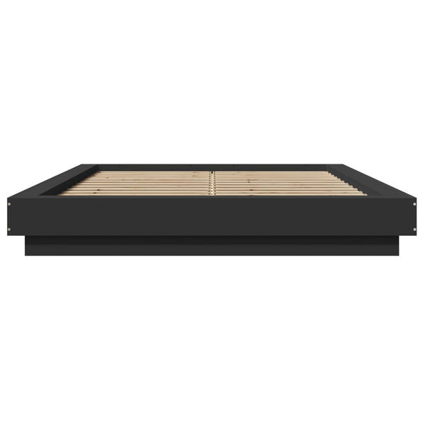 Bettgestell Elmer, schwarz, 120x190cm (Holz)