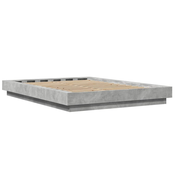Betongraues Bettgestell Elmer 120x190cm (Holz)