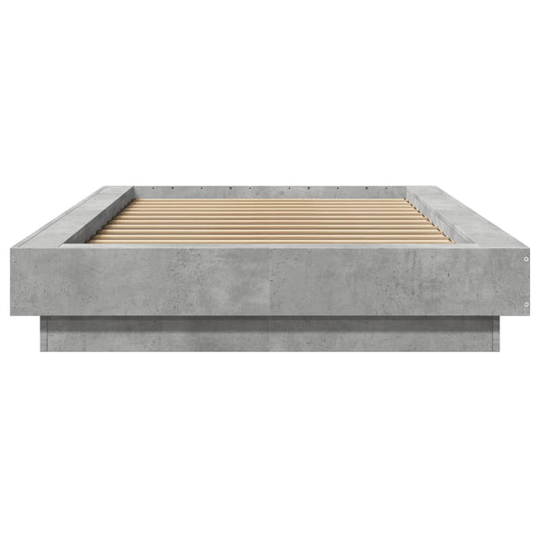 Bettrahmen Elmer 90x190cm Betongrau (Holz)
