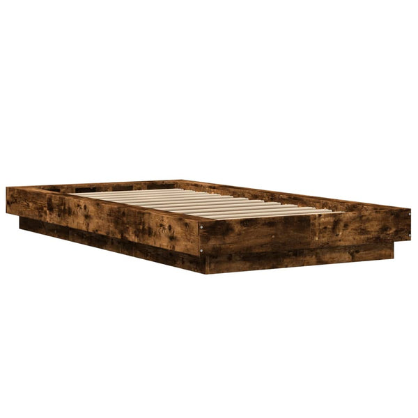 Bettgestell Rauch-Eiche Elmer 90x190cm (Holz)