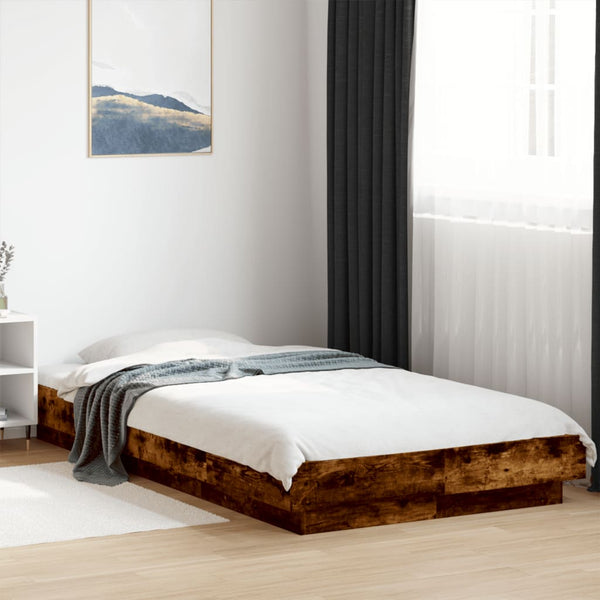 Bettgestell Rauch-Eiche Elmer 90x190cm (Holz)
