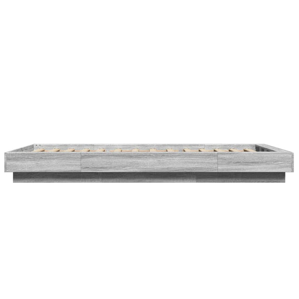 Graues Bettgestell Elmer 90x190cm (Holz)