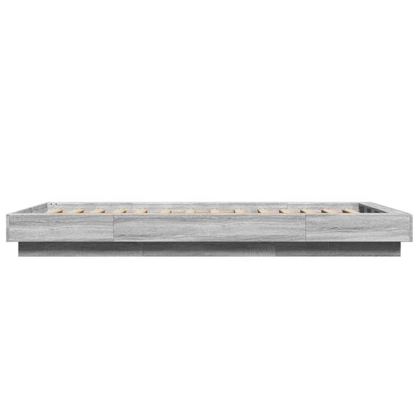 Bettgestell Elmer 75x190cm grau (Holz)
