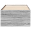 Graues Schlafsofa mit Schubladen Stanciulescu 100x200cm (Holz)