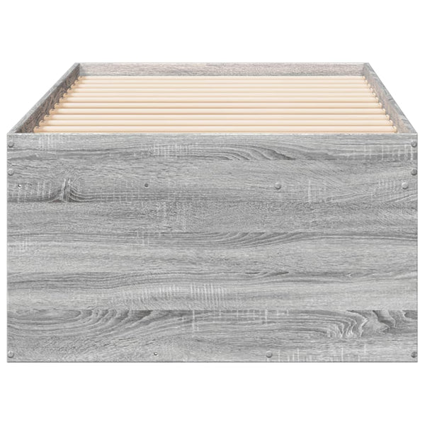 Graues Schlafsofa mit Schubladen Stanciulescu 75x190cm (Holz)