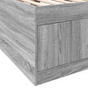 Graues Schlafsofa mit Schubladen Stanciulescu 75x190cm (Holz)