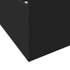 Schwarzes Bettgestell mit Schubladen Moning 150x200cm (Holz)