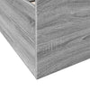 Graues Bettgestell mit Schubladen Moning 150x200cm (Holz)